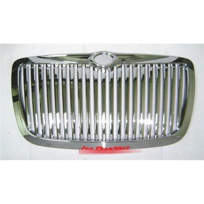 Fits for 2005-2010 Chrysler 300 300C Front Grille Grill All Chrome V Look - Image 1 of 4