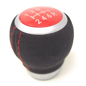 6 Speed Gear Shift Knob Alcantara For Subaru Forester Impreza WRX STI 2009-2019 - Picture 1 of 4