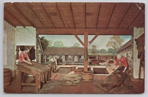 Postcard  Hagley Museum Wilmington Delaware DE Tanning Of Leather - Picture 1 of 2