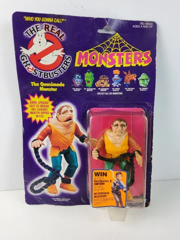 Vintage 1986 Real Ghostbusters Monsters Quasimodo Monster Figure Kenner Toy NEW Cover