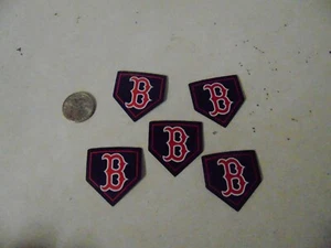 NFL PRO FUSSBALL BASEBALL AUFNÄHEN AUFNÄHEN 5ER SET BOSTON RED SOX HEIMTELLER - Bild 1 von 1