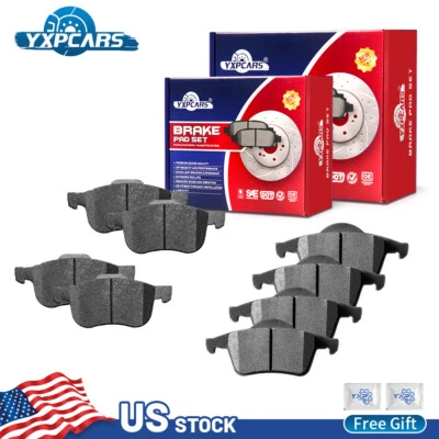For 2001 - 2007 2008 2009 Volvo S60 V70 S80 XC70 Front & Rear Ceramic Brake Pads - Image 1 of 4