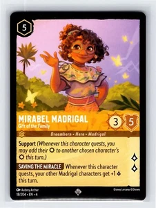Disney Lorcana Ursula's Return Mirabel Madrigal 18/204 Super Rare NON-FOIL - Picture 1 of 1