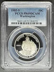 1982-S Proof Washington Half Dollar PCGS PR-69 DCAM, Buy 3 Items, Get $5 Off! - Picture 1 of 2