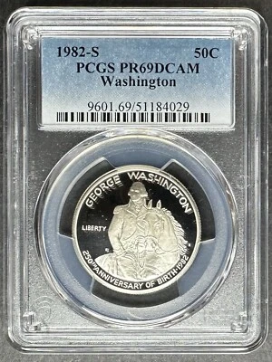 1982-S Proof Washington Half Dollar PCGS PR-69 DCAM, Buy 3 Items, Get $5 Off! - Image 1 of 2
