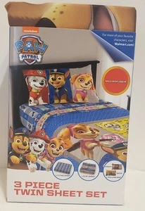 Paw Patrol 3 Piece Twin OR 4 Piece Full Bedding Sheet Set & Pillowcase NEW - Picture 1 of 9