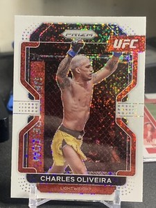 2022 Panini Prizm UFC Charles Oliveira White Sparkle SSP