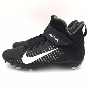 Nike Alpha Menace Pro 2.0 Football Cleats - Black White CK4277-001 Men Size 11.5 - Picture 1 of 11