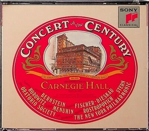 Concert Of The Century Live 1976 Carnegie Hall 2-CD Horowitz/Bernstein etc - Picture 1 of 3