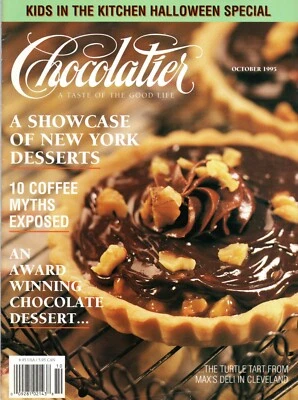 CHOCOLATIER Magazine October 1995 The Turtle Tart New York Desserts Halloween Is - Image 1 of 3