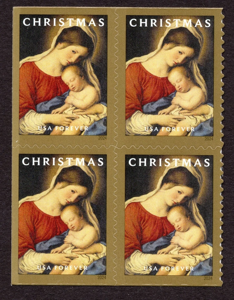 Scott #5940 Madonna and Child (Sassoferrato) Booklet Block of 4 Stamps - MNH - Image 1 of 1