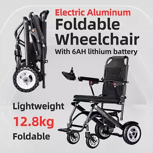 Ultralight 9.8kg Electric Aluminum Foldable Wheelchair Easy to Carry Lightweight - Picture 1 of 4
