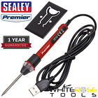 Sealey Soldering Iron USB Powered 8W Premier 400°C Welding Irons Repair