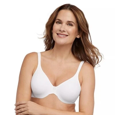 Bali Passion for Comfort 2-Ply Seamless Underwire Bra 3383 White 38D NWT - Image 1 of 2