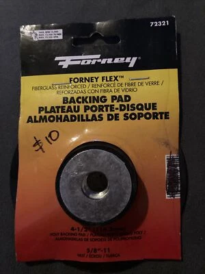 Forney 72321 Backing Pad 4 1/2"Poly Backing Pad, 5/8" Nut - Image 1 of 4