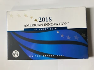 2018 S American Innovation Proof Dollar Coin, US Mint in OGP Box W/COA - Picture 1 of 6