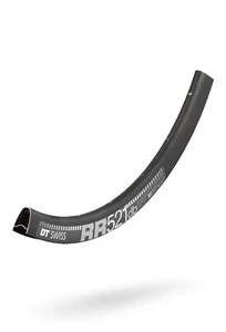 28" Llanta de carretera DT-Swiss RR 521 negra 32 agujeros 622-20 con pezones y lavadoras - Imagen 1 de 2