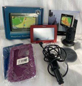 Garmin GPS Magellan Roadmate 1420 With Mount, Adapter Cord Slip Sleeves Bundle - Picture 1 of 8
