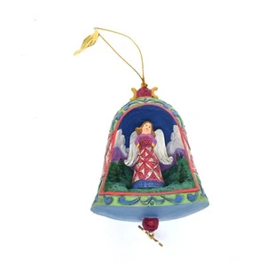 Danbury Mint Jim Shore Annual Christmas Ornament Christmas Angel Bell Shape - Picture 1 of 4