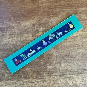 La Paz Bolivia Hand Crafted Kuntuti Bookmark 8x2 inches Embroidery - Picture 1 of 3