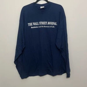 Vintage 90er Port and Company Herren Navy The Wall Street Journal T-Shirt Gr. XL - Bild 1 von 7