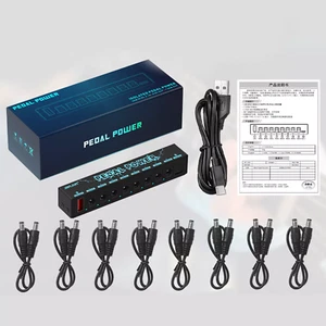 Pedalera efecto guitarra fuente de alimentación 8 salidas aisladas DC 9V con audio.Cable - Imagen 1 de 12