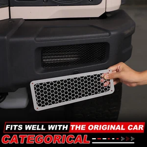 Silver Steel Front Bumper Side Air Intake Insect Screen Trim For Ineos Grenadier - Bild 1 von 12