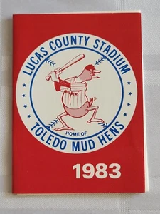 1983 TOLEDO MUD HENS LUCAS COUNTY STADIUM BASEBALL TEAM SCHEDULE VINTAGE - Picture 1 of 17