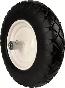 Flat Free Tire Universal Wheelbarrow, 16" Solid Polyurethane Tire and Wheel - Picture 1 of 3