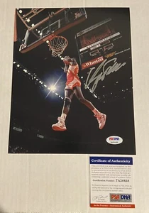Dominique “Human Highlight Reel” Wilkins Signed 8x10 Hawks Photo PSA DNA COA - Picture 1 of 3