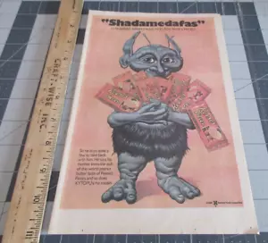 1985 Reese's Pieces Alien "Shadamedafas" Print Ad - Picture 1 of 3