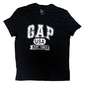 GAP USA Est 1963 Logo Crewneck T-Shirt 100% Soft Cotton Jersey - Picture 1 of 7