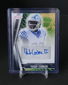 2022 SAGE Low Series Auto Black #A-YC Yusuf Corker Auto RC - Picture 1 of 2