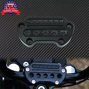 Front Indicator Handlebar Clamp Cover Fit For Harley Sportster 95-up Dyna 06-up - Foto 1 di 11