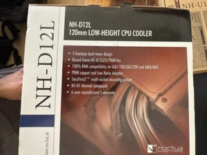 Noctua NH-D12L Low Height Dual Tower LGA1700/AM5 CPU Cooler - Picture 1 of 7