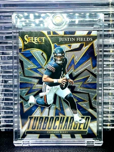 JUSTIN FIELDS - Panini Select NFL - RC TURBO INSERT - Chrome Rookie - MINT - Picture 1 of 6
