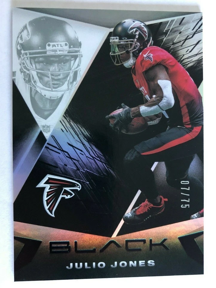 2021 Panini Black Football Base Silver Julio Jones #7/75 - Image 1 of 2