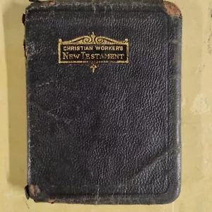 Rare Copyright 1924 Small Christian Workers New Testament KJV Theme Of Salvation - Picture 1 of 24