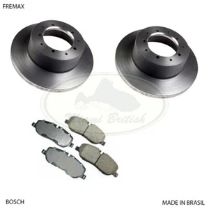 LAND ROVER REAR BRAKE ROTOR DISC & PAD SET RANGE 06-12 LR031844 LR015519 FRE/BOS - Picture 1 of 1