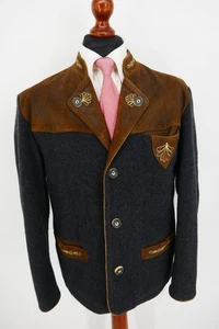 Country Maddox Trachten Janker Gr.48 Schurwolle Mix Anthrazit Top Zustand - Bild 1 von 11
