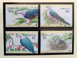 TIMBRE STAMP 4 ILE TOKELAU Y&T#209-12 OISEAU BIRD NEUF**/MNH-MINT 1995 ~F40 - Picture 1 of 1