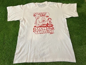 Vintage 90s Calvin & Hobbes - Blood Drive Shirt Single Stitch - LARGE - Picture 1 of 5