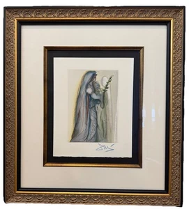 Salvador Dali The Divine Comedy Purgatory 12 Original Woodcut Block Signed , COA - Picture 1 of 12