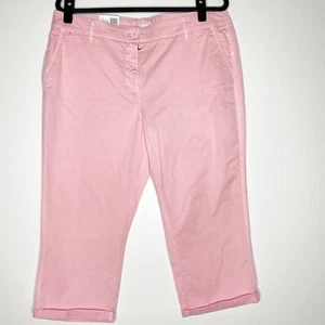New Crown & Ivy Charlotte Crop Pants Women's Size 14 Petite - Picture 1 of 8