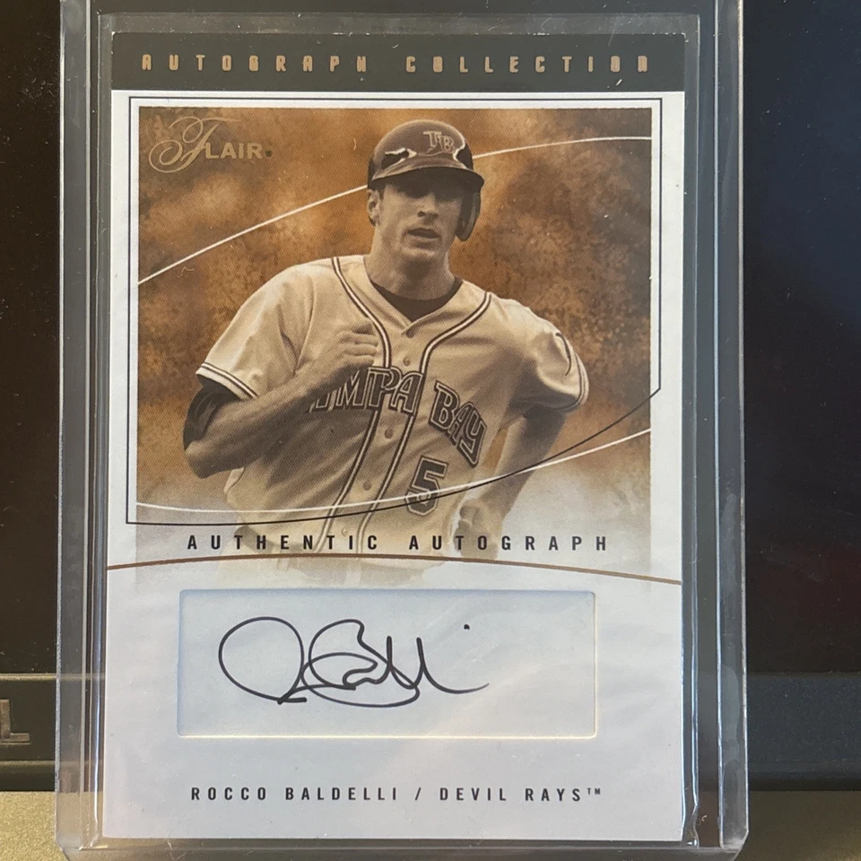 2004 Flair Auto Collection /180 Rocco Baldelli #AC-RB Auto - Image 1 of 2