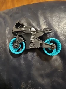 Imaginext DC Super Friends 4" Batman MOTOCICLETA Negro y Azul Teal Suelto - Imagen 1 de 7