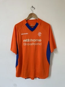 Glasgow Rangers 2002/03 Auswärtstrikot Large Orange Diadora Original Authentic - Bild 1 von 11