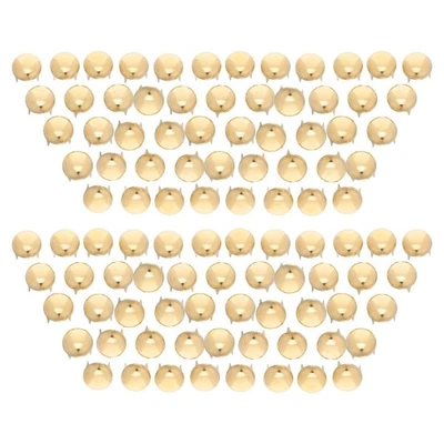  100 pezzi Rivetti a cupola rotondi Borchie in ottone Testa a chiodo 12 mm Punk - Immagine 1 di 4