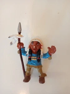 Lucky Luke Häuptling stehend Schleich 1984 Dargaud Morris Figur Figurine Figure - Imagen 1 de 8
