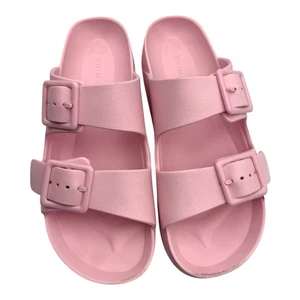 Rubber Open Toe Sandals Women’s UK Size Double Buckle Primark Pink - Bild 1 von 6